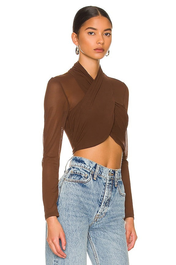 Aliyah Top in Chocolate