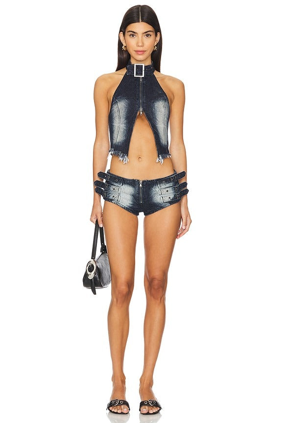 Denim Corset in Denim