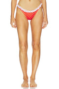 Angela Bikini Bottom in Red Polka