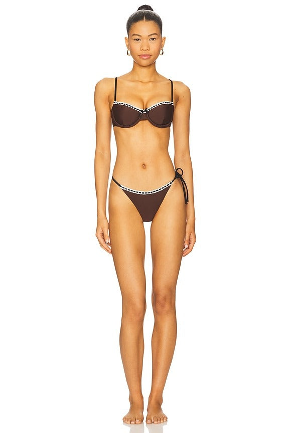 Camelia Bottom in Dark Brown