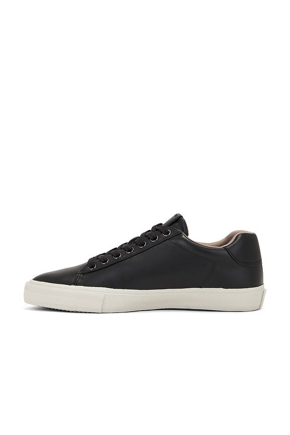 Underground Leather Low Top in Black