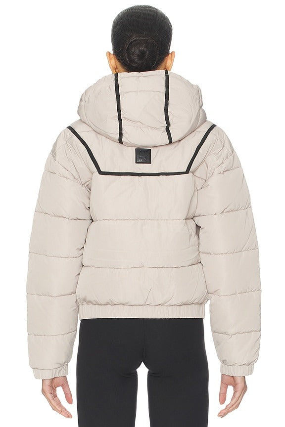 Whitney Puffer Jacket in Stone