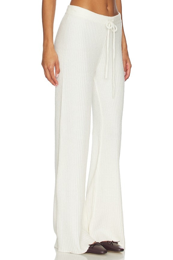 Wide Leg Pant in Soft White