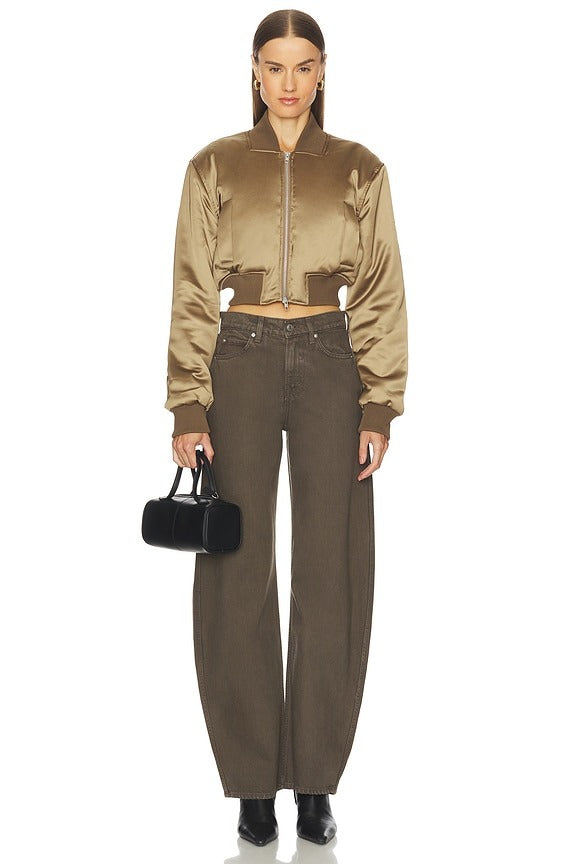 Maiara Bomber Jacket in Mushroom