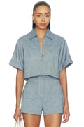 Popover Shirt in Denim