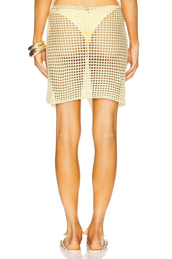 Mini Net Sarong in Daisy Yellow