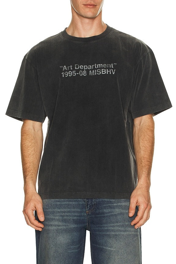 Basic T-Shirt in Washed Black