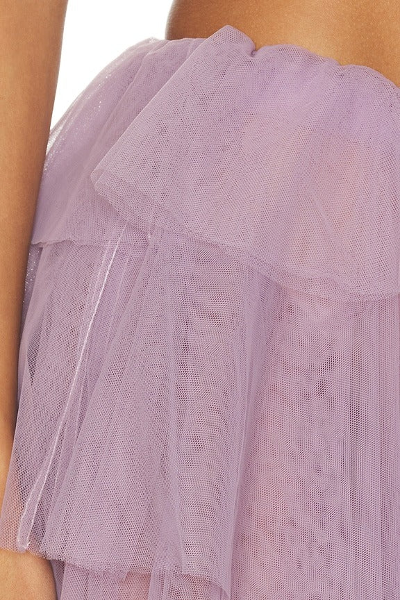 Vilhelmine Tiered Tulle Skirt in Lavender