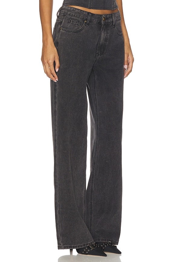 Rising Jean in Washed Onyx