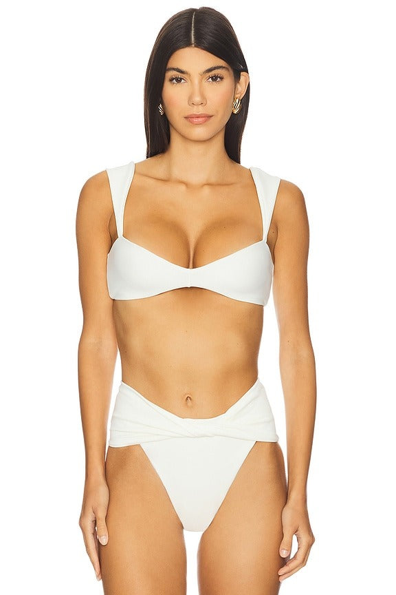 Malory Bikini Top in Avorio