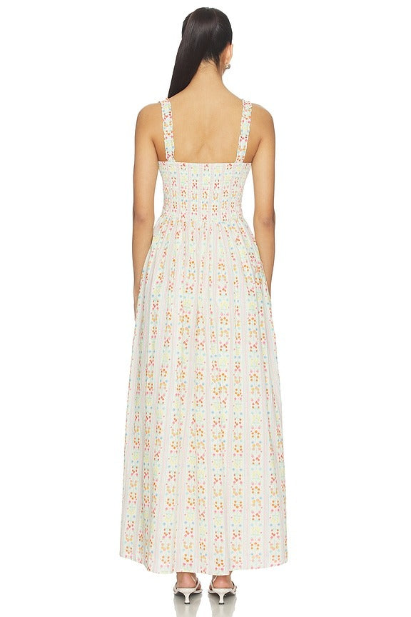 Cari Maxi Dress in Fruit Blooms