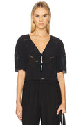 Olaya Top in Noir
