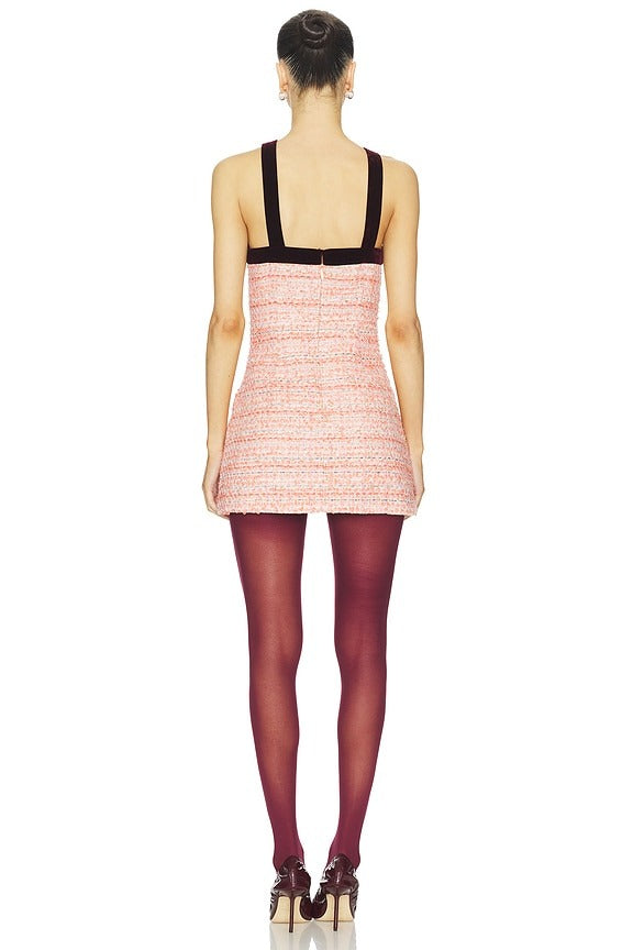 Lizzy Dress in Salmon Boucle