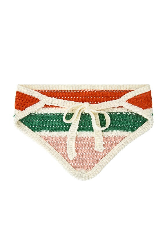 Perla Crochet Headscarf in Multi