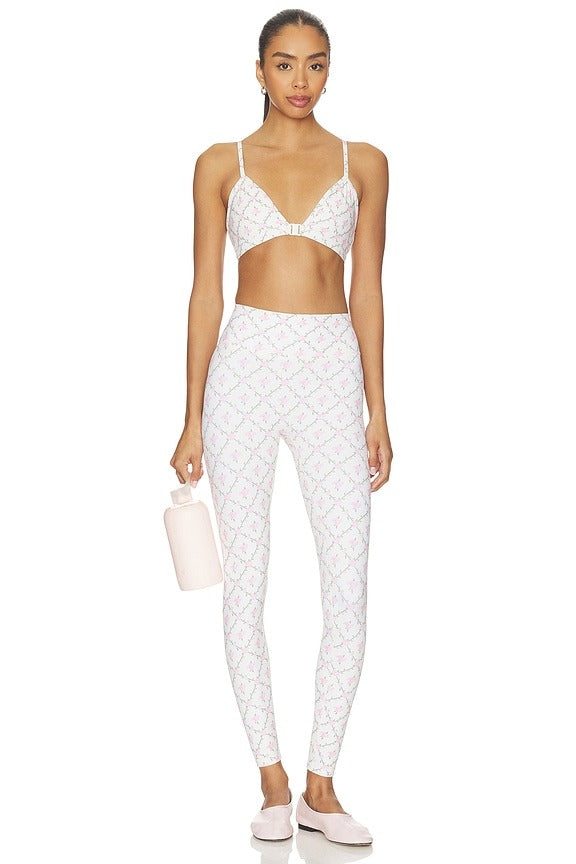 Legging in Rose Lattice