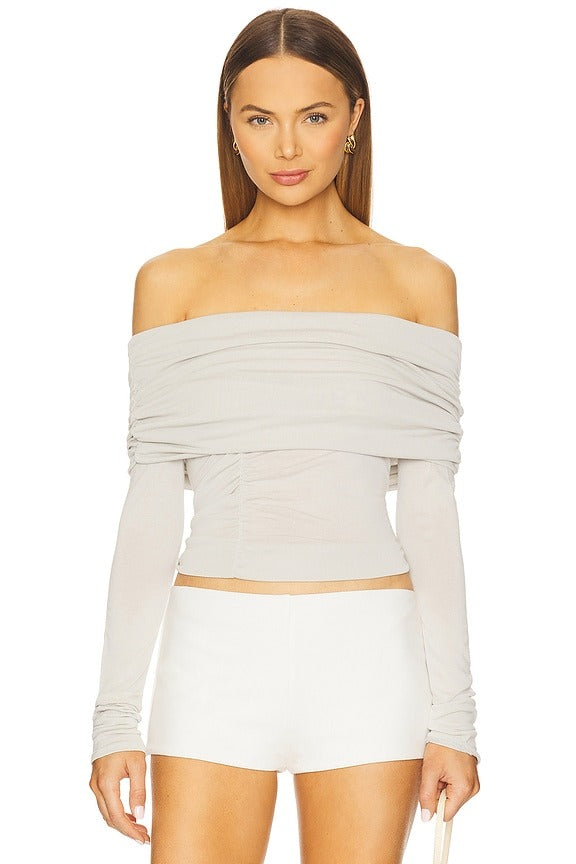 Emica Top in Gray