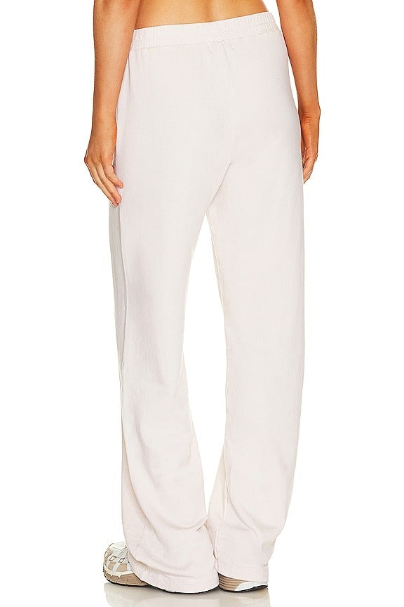 Fleece Sweatpants in Off White