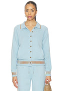 Varsity Jacket in Clear Sky