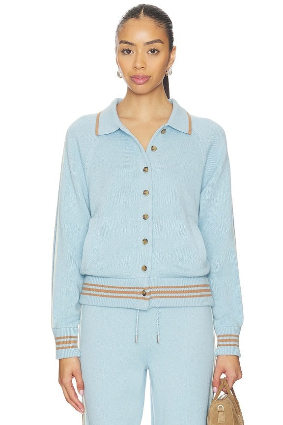 Varsity Jacket in Clear Sky