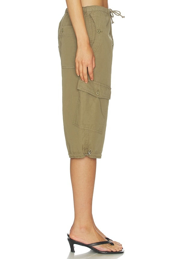 Corinne Cargo Culotte in Oak Moss