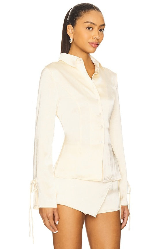 West End Girl Top in Cream