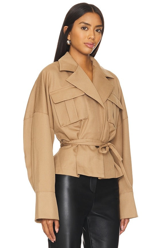 Mari Jacket in Dark Taupe
