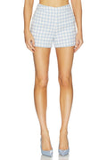 Bianca Shorts in Lightt Blue Gingham