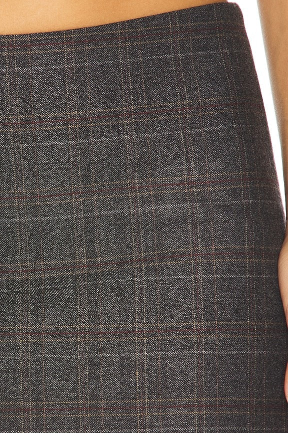Mini Skirt in Grey Tartan