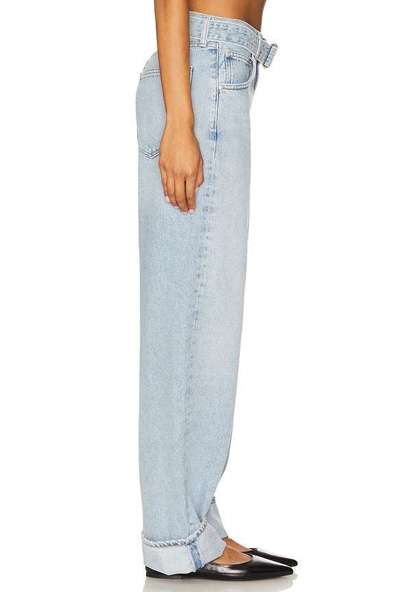 Cuffed Taper Jeans in Dew Point