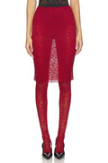 Dorado Skirt Legging in Burgundy