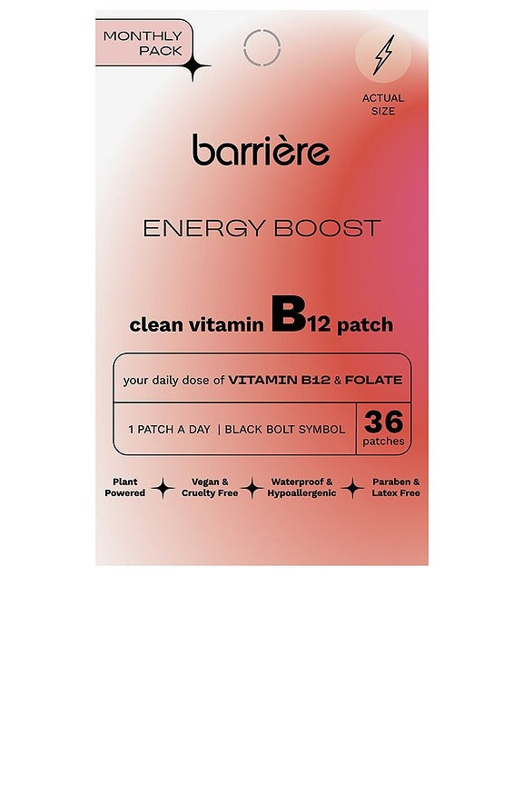 Energy Boost Vitamin B12 Patch 36 Pack in Lightening Bolt
