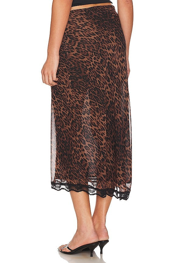 The Roxy Skirt in Leopard