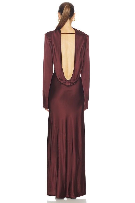 Calena Gown in Chocolate Brown