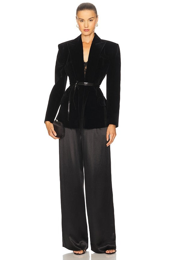 Belt Detailed Jacket in Black