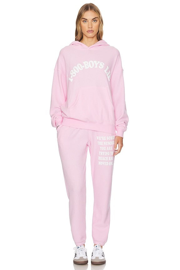 1-800 Revamped Racer Hoodie in Pink