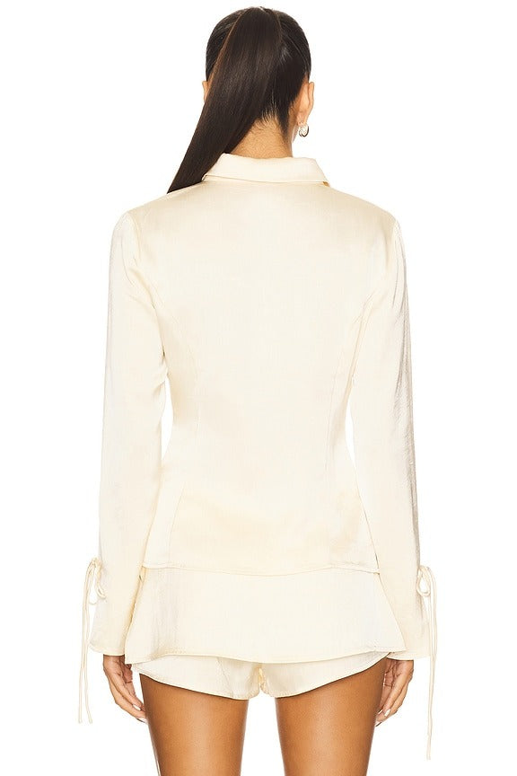 West End Girl Top in Cream