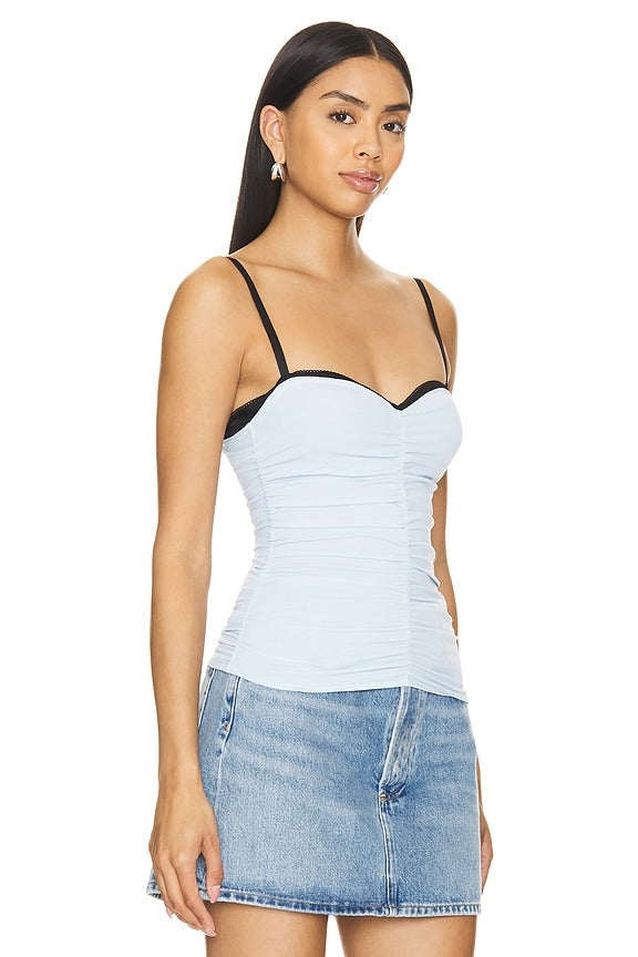 Renzo Tube Top in Baby Blue