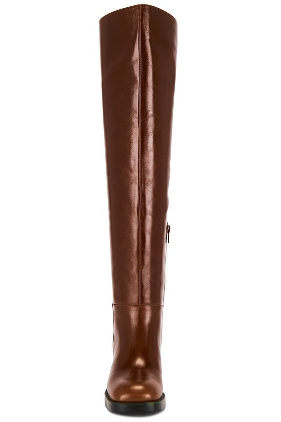 Vinyl Boot in Tan