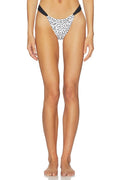 Maya Bikini Bottom in Black Polka