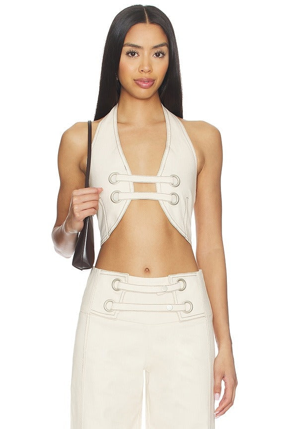 Emmett Top in Bone