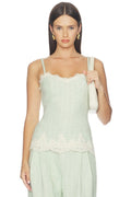 Gabby Top in Mint Ivory