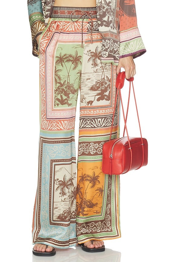 Alberta Silk Pant in Multi