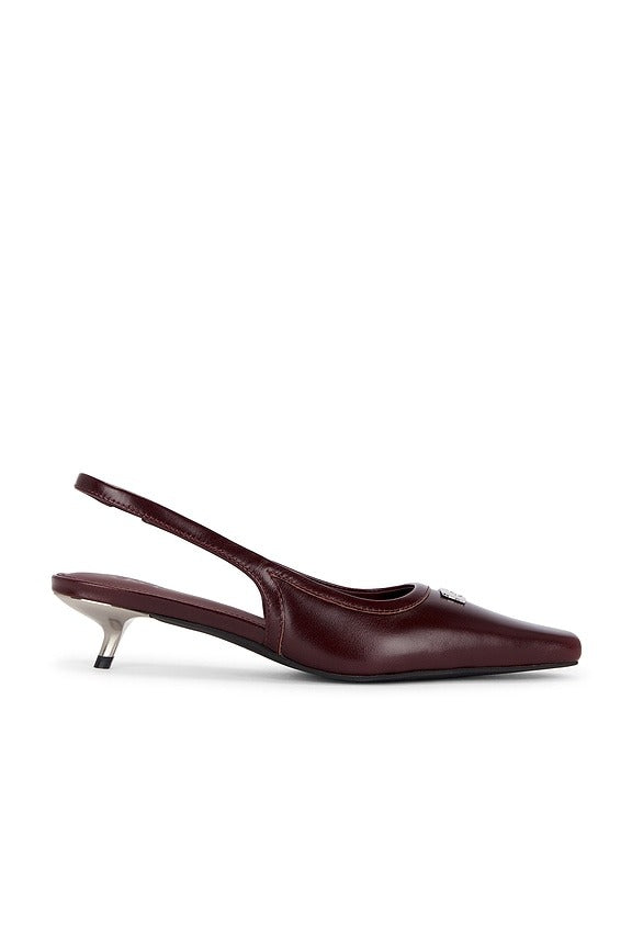 Slingback Pump in Maroon