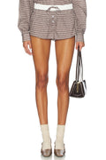 x REVOLVE Nirvana Short in Dark Chocolate Check