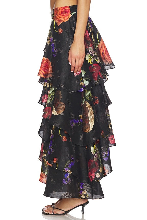 Caya Skirt in Haze Black