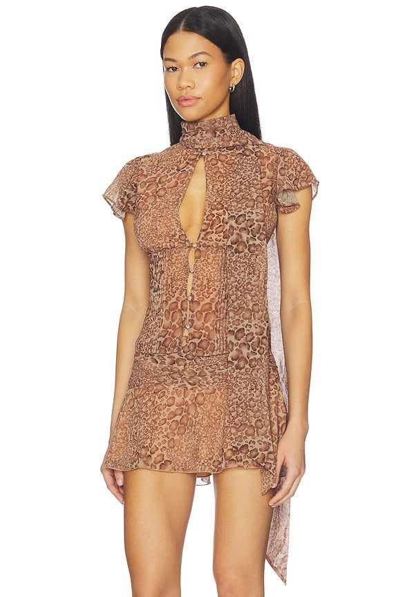 Ara Top in Leopard