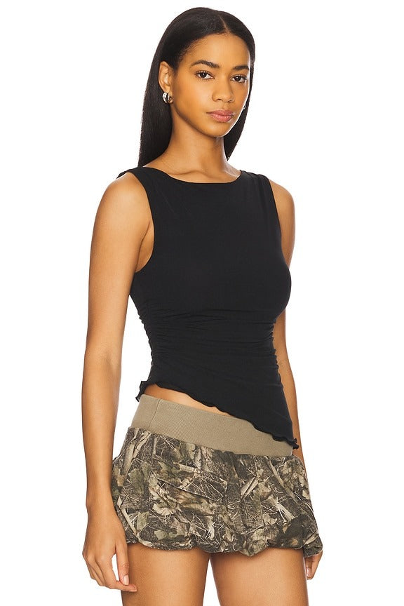 Ash Knit Top in Black
