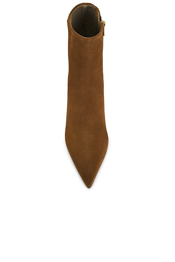 Vivian Suede Boot in Sepia Brown