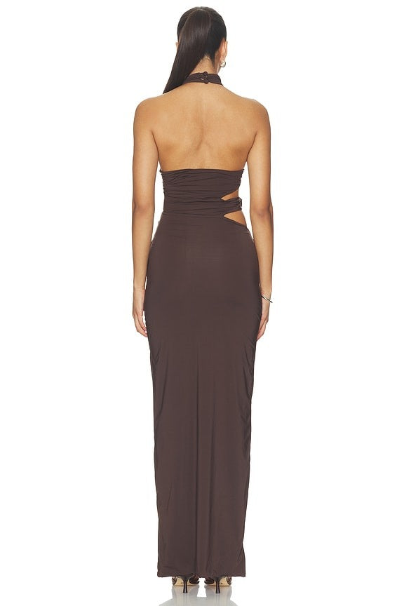 Tempus Maxi Dress in Habano
