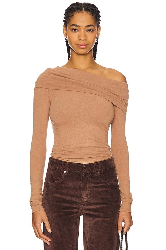x REVOLVE Iris Layering Top in Cafe Latte